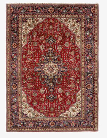 6' 6 x 9' 6 Tabriz Wool Rug