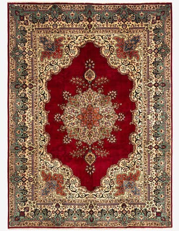 8' 2 x 11' 3 Tabriz Wool Rug