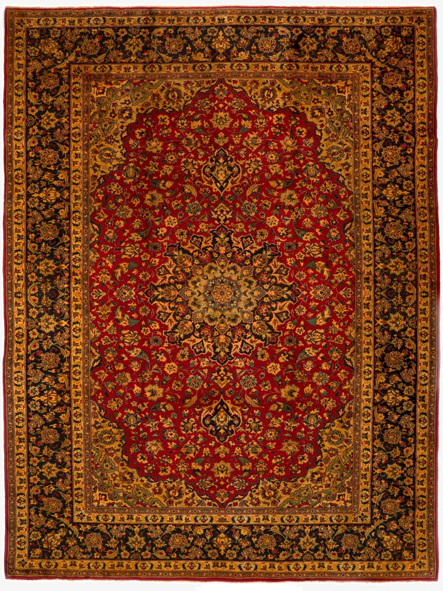 9' 11 x 13' 3  Hand Knotted Tabriz Persian Wool Rug