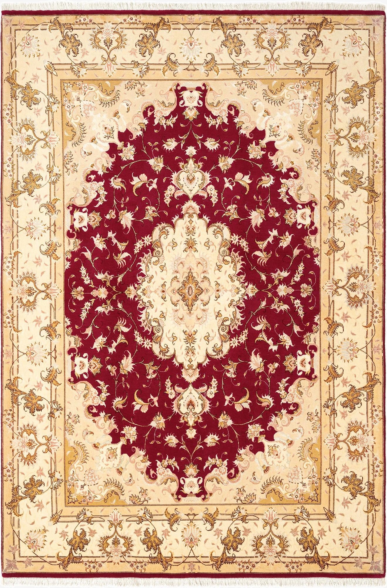 5' 6 x 8' Tabriz Rug