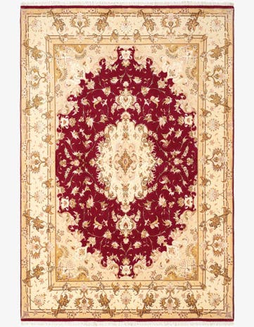 5' 6 x 8' Tabriz Rug