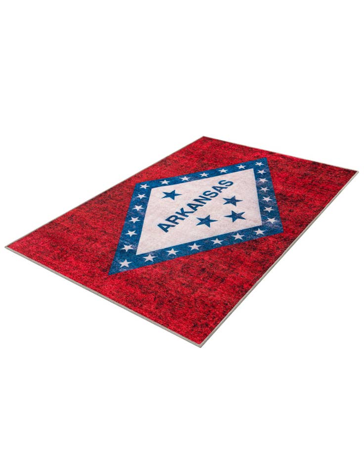 Detail image of 4' x 6' Arkansas The Flag Collection Rug