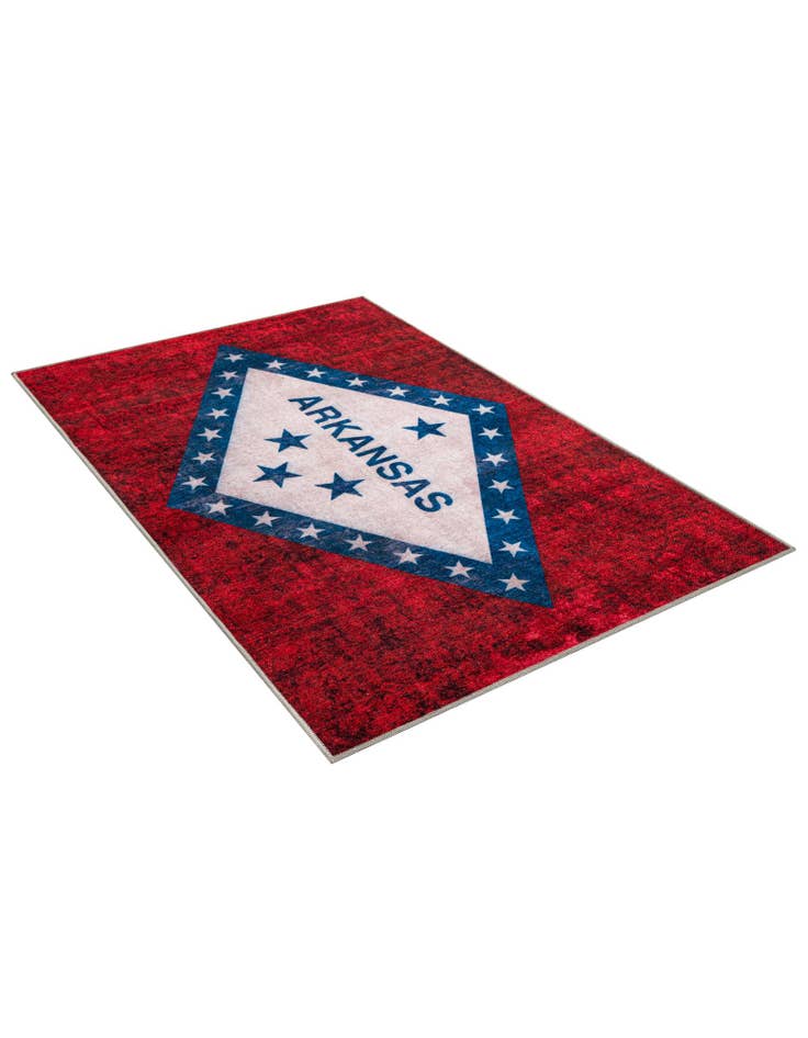Detail image of 4' x 6' Arkansas The Flag Collection Rug