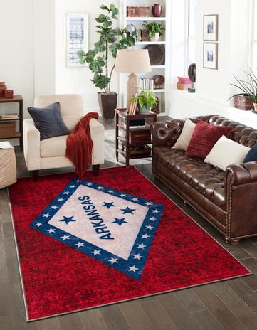 2' x 3' Arkansas The Flag Collection Rug