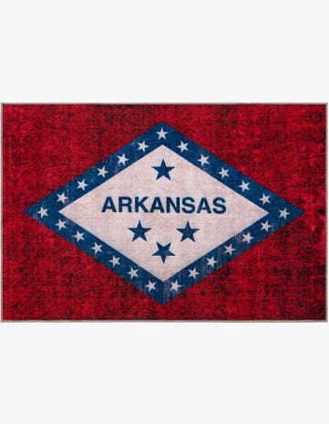 8' x 11' Arkansas The Flag Collection Rug