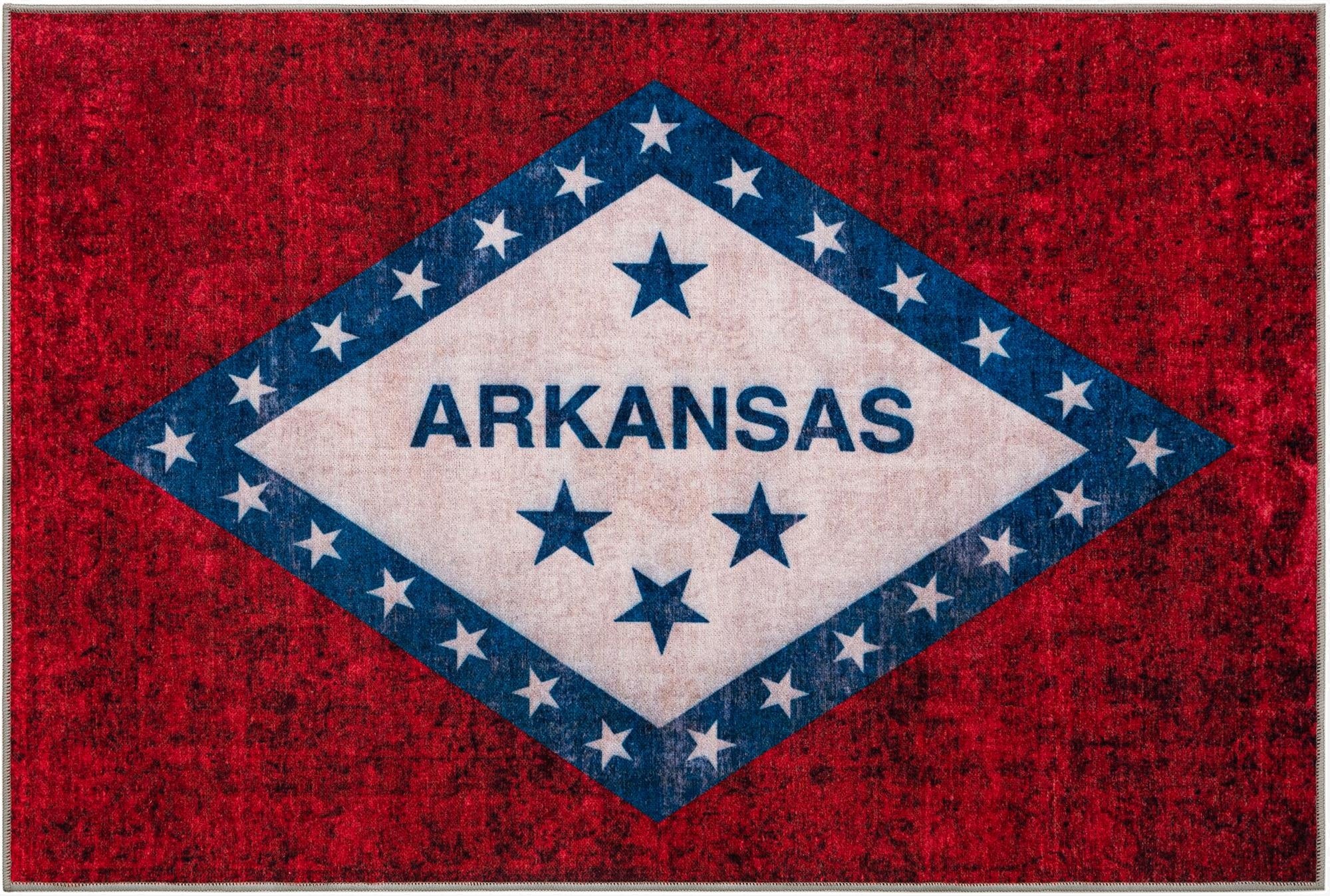 9' x 12' Arkansas The Flag Collection Rug