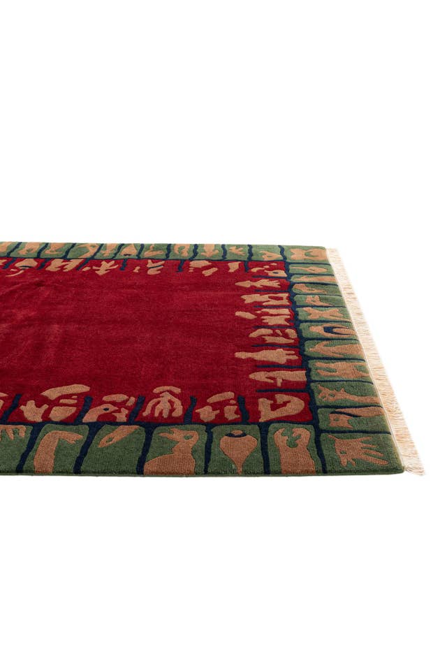 Detail image of 5' 10 x 7' 9 Hand Knotted Tibet Wool Rug