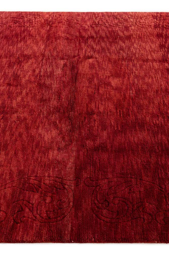 6' 7 x 8' 4 Hand Knotted Tibet Wool Rug