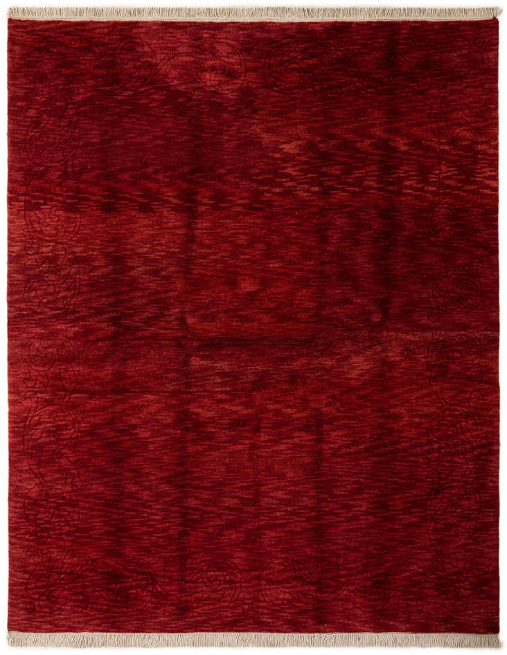 Detail image of 6' 7 x 8' 4 Hand Knotted Tibet Wool Rug