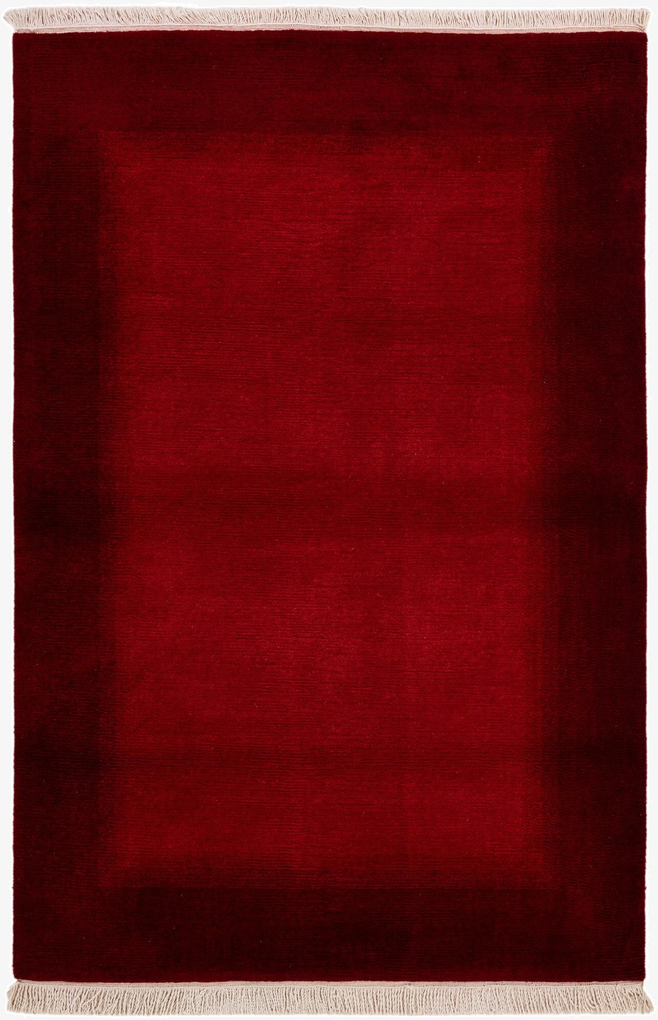 4' 1 x 6'  Hand Knotted Tibet Wool Rug