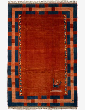 7' 2 x 10' 2 Hand Knotted Tibet Wool Rug