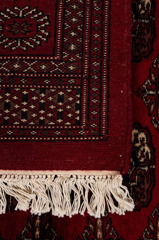 4' 3 x 5' 8 Hand Knotted Torkaman Persian Wool Rug