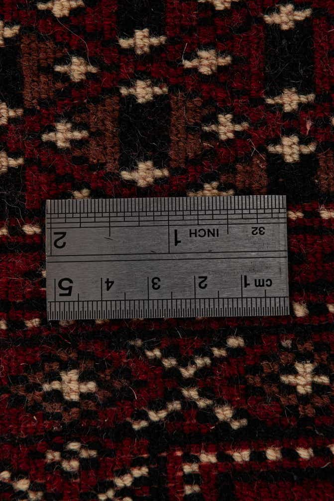 4' 3 x 5' 8 Hand Knotted Torkaman Persian Wool Rug