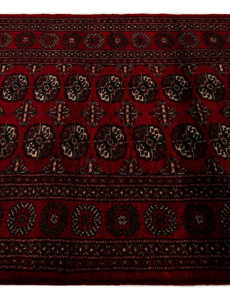 Detail image of 4' 3 x 5' 8 Hand Knotted Torkaman Persian Wool Rug