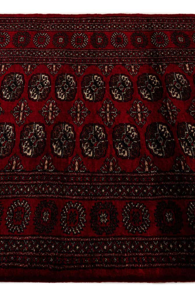 4' 3 x 5' 8 Hand Knotted Torkaman Persian Wool Rug