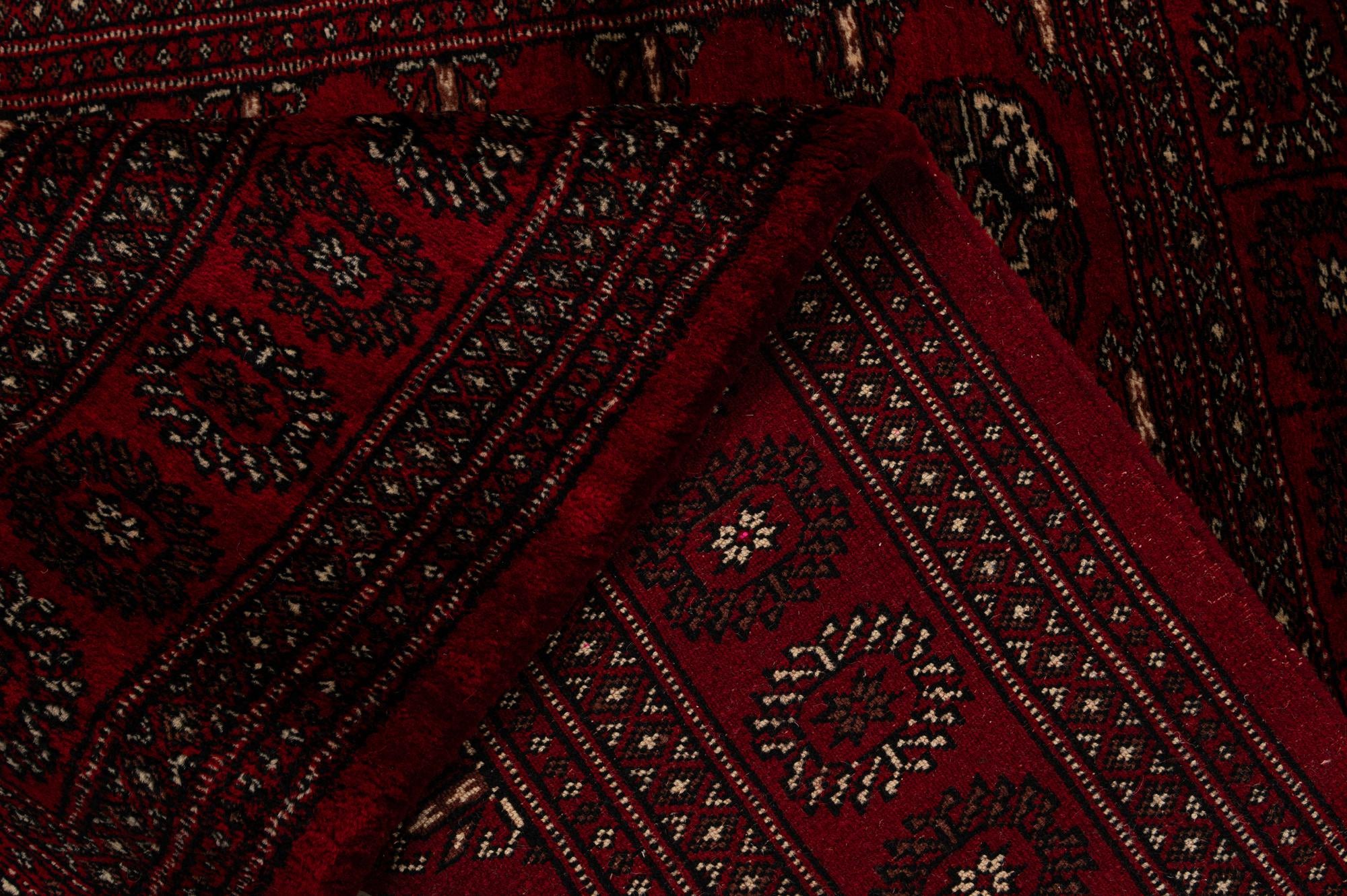 4' 3 x 5' 8 Hand Knotted Torkaman Persian Wool Rug