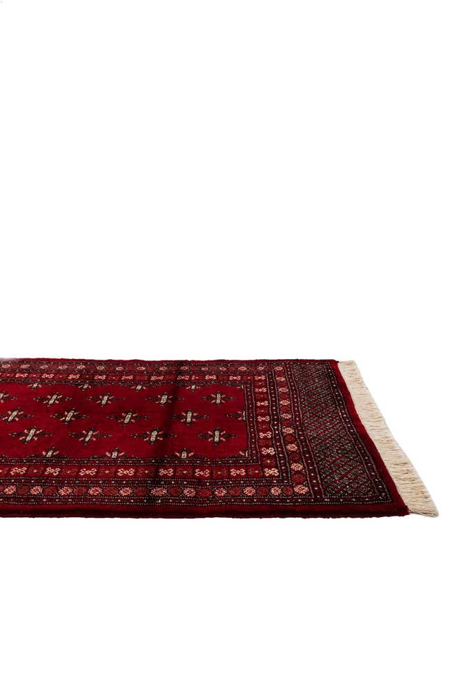 4' 2 x 6' 2 Hand Knotted Torkaman Persian Wool Rug