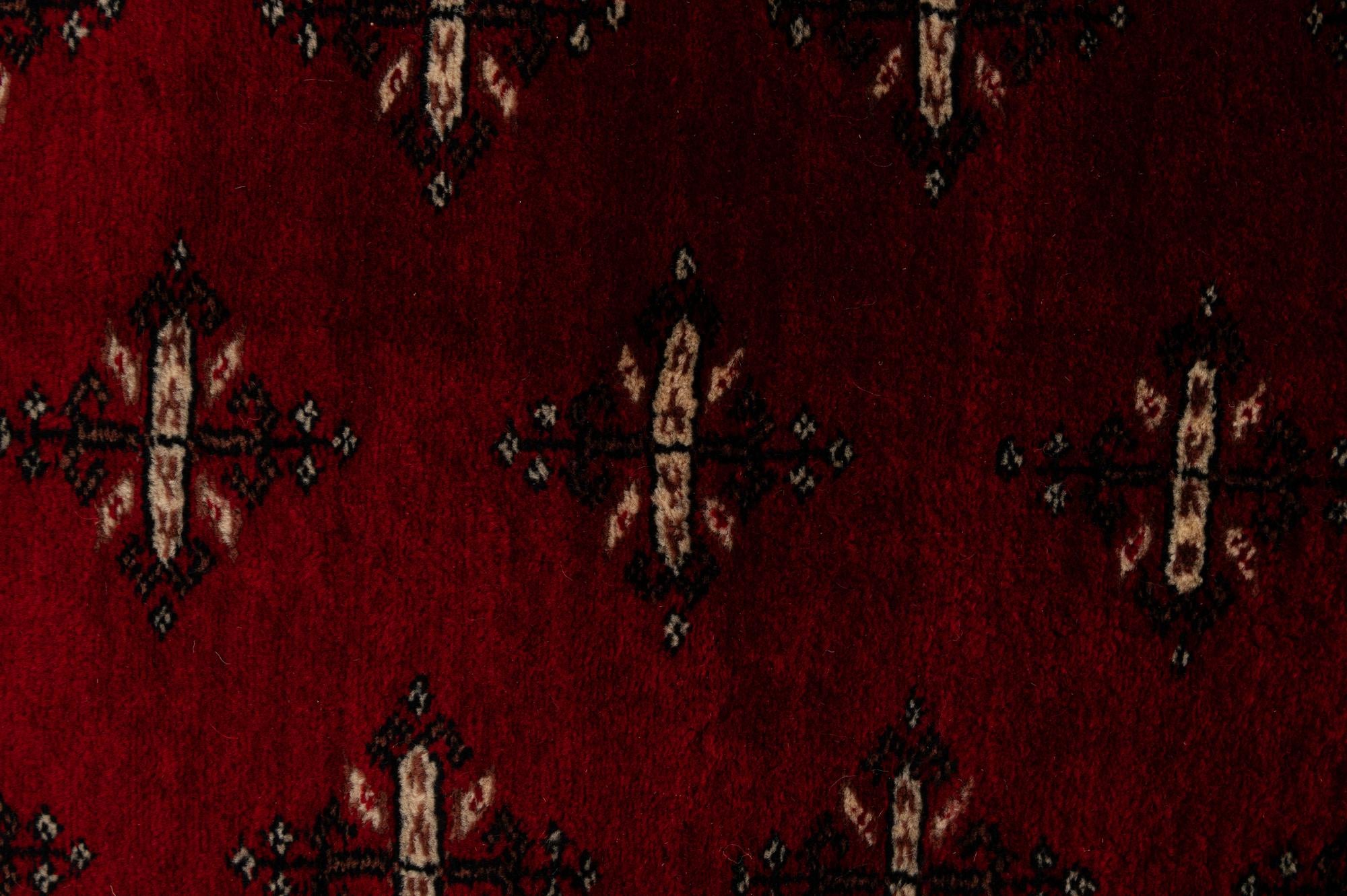 4' 2 x 6' 2 Hand Knotted Torkaman Persian Wool Rug