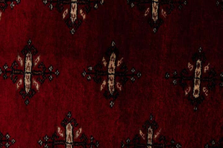 4' 2 x 6' 2 Hand Knotted Torkaman Persian Wool Rug