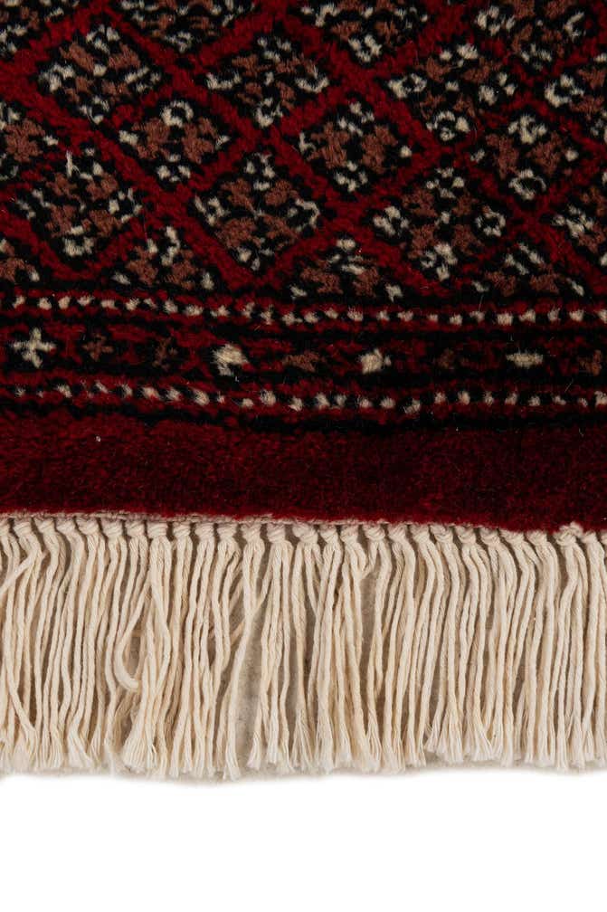 4' 2 x 6' 2 Hand Knotted Torkaman Persian Wool Rug