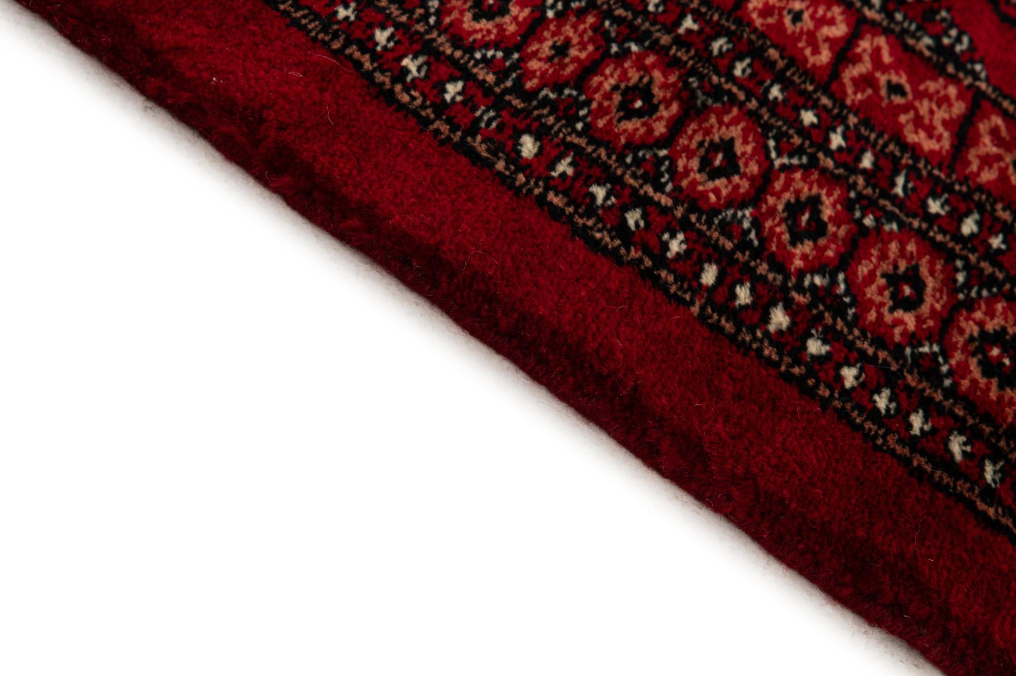 4' x 6' 2 Hand Knotted Torkaman Persian Wool Rug