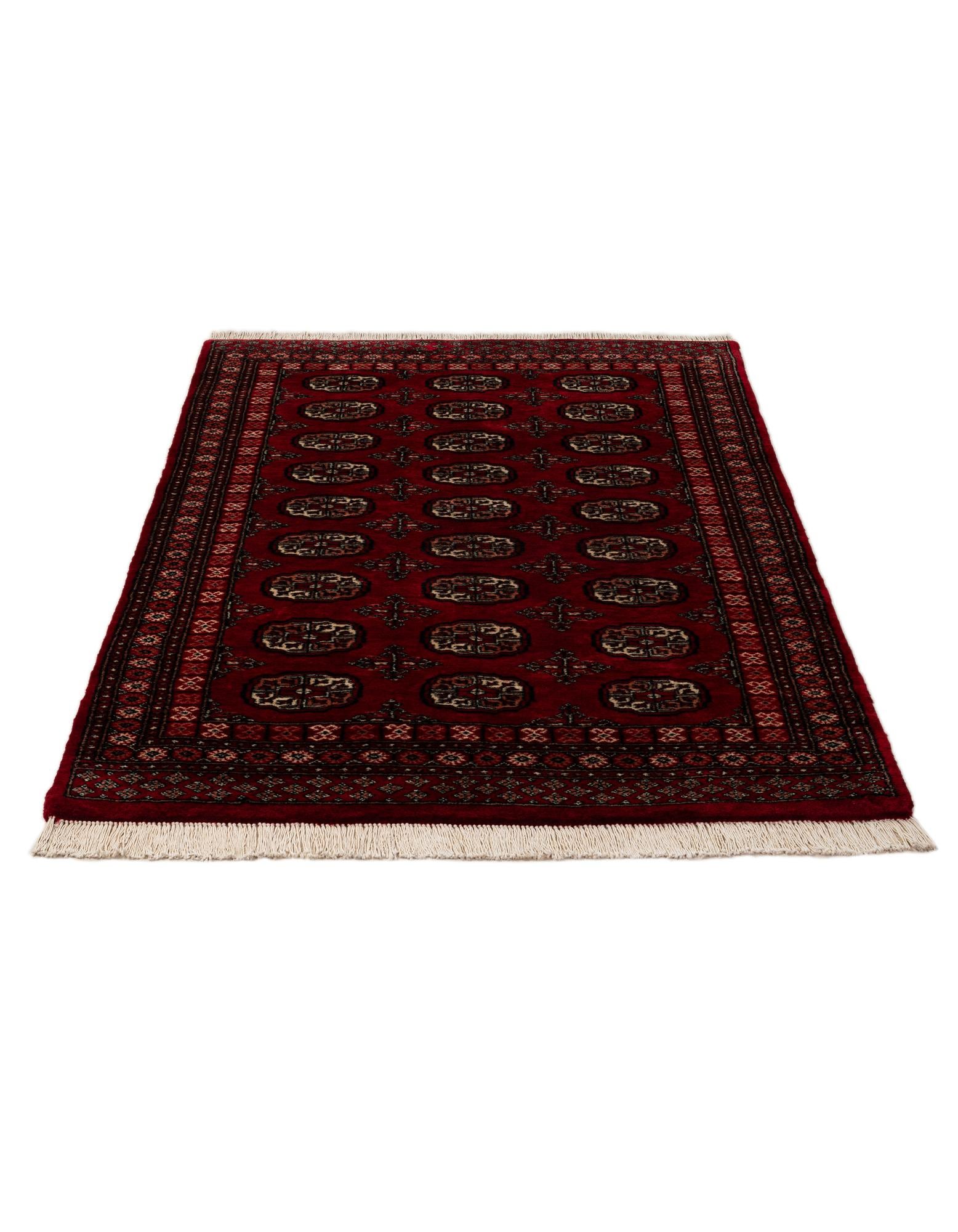 4' 3 x 6' 8 Hand Knotted Torkaman Persian Wool Rug