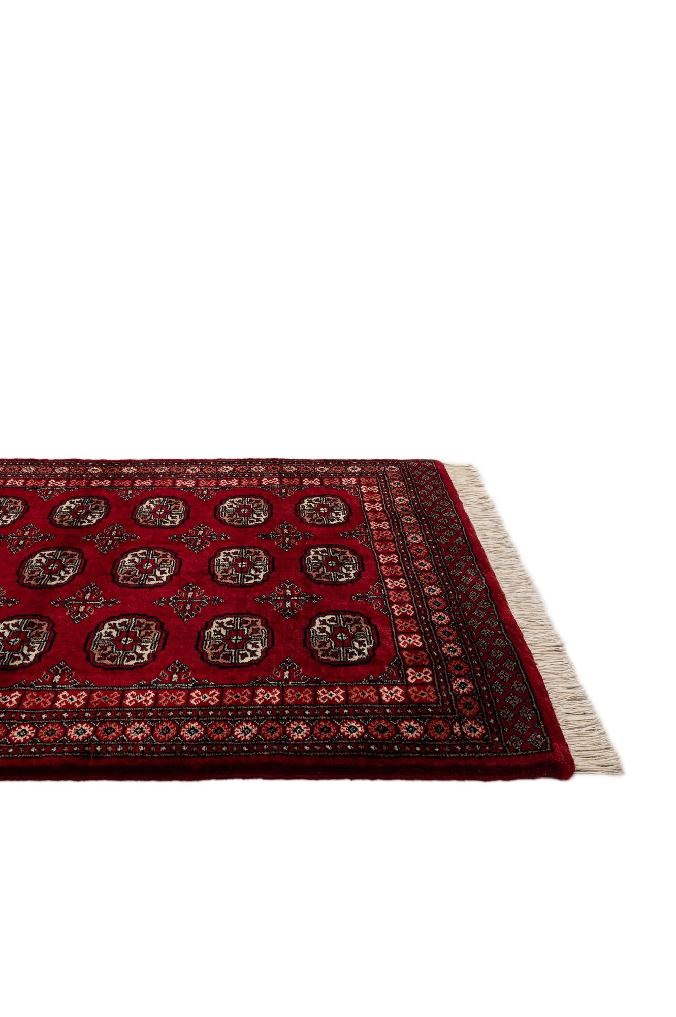 4' 3 x 6' 8 Hand Knotted Torkaman Persian Wool Rug