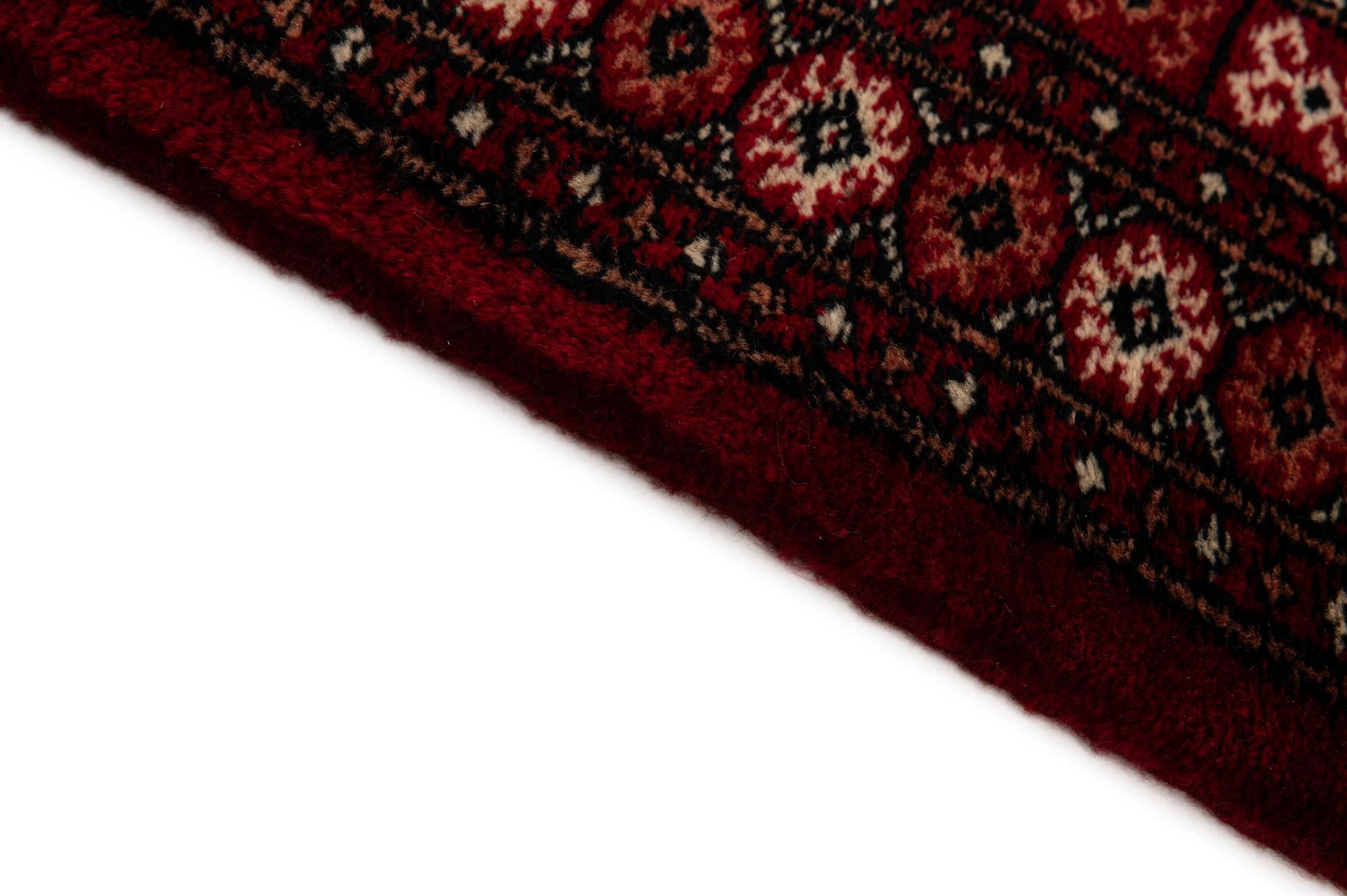 4' 3 x 6' 8 Hand Knotted Torkaman Persian Wool Rug