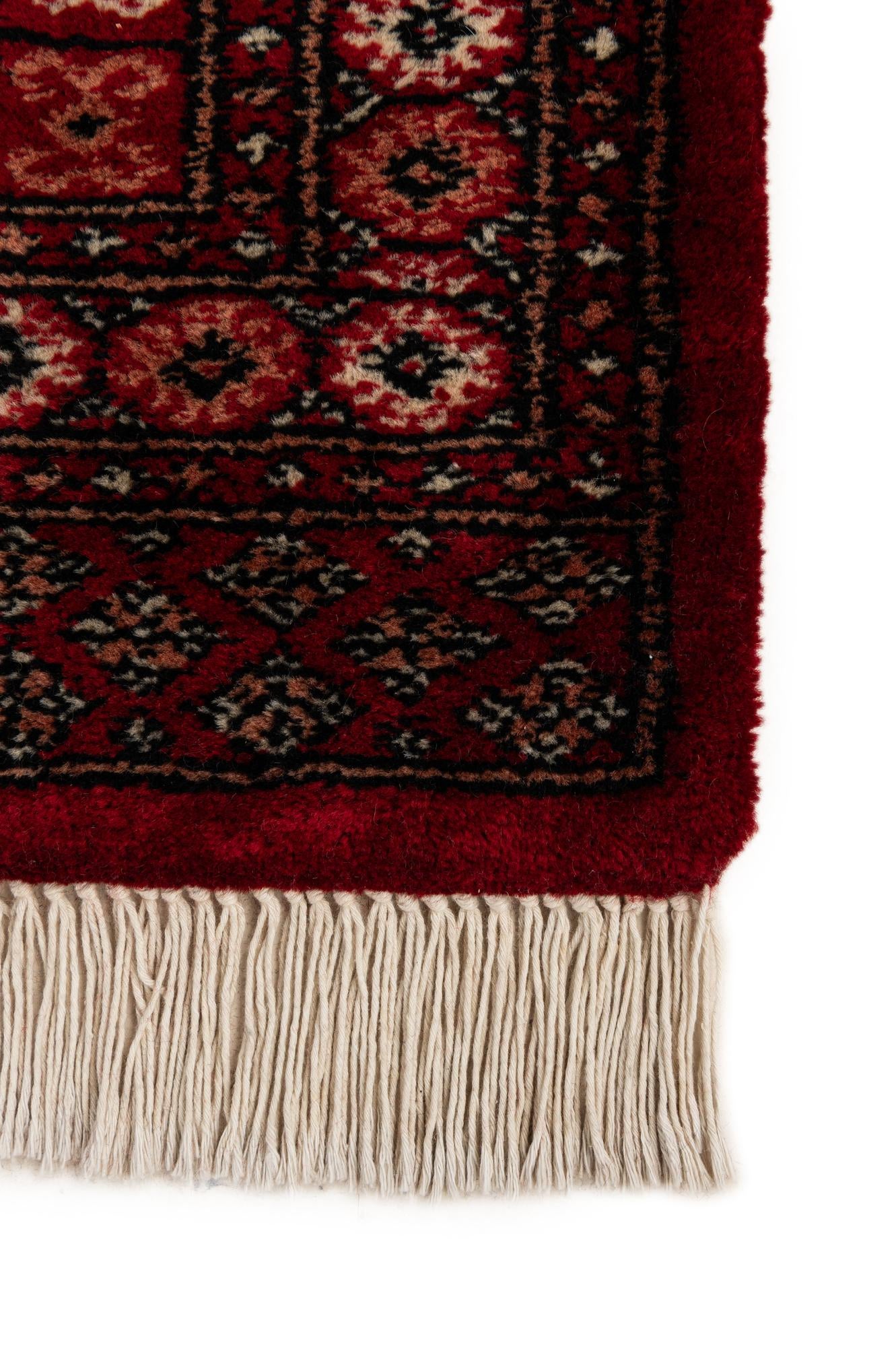 4' 3 x 6' 8 Hand Knotted Torkaman Persian Wool Rug