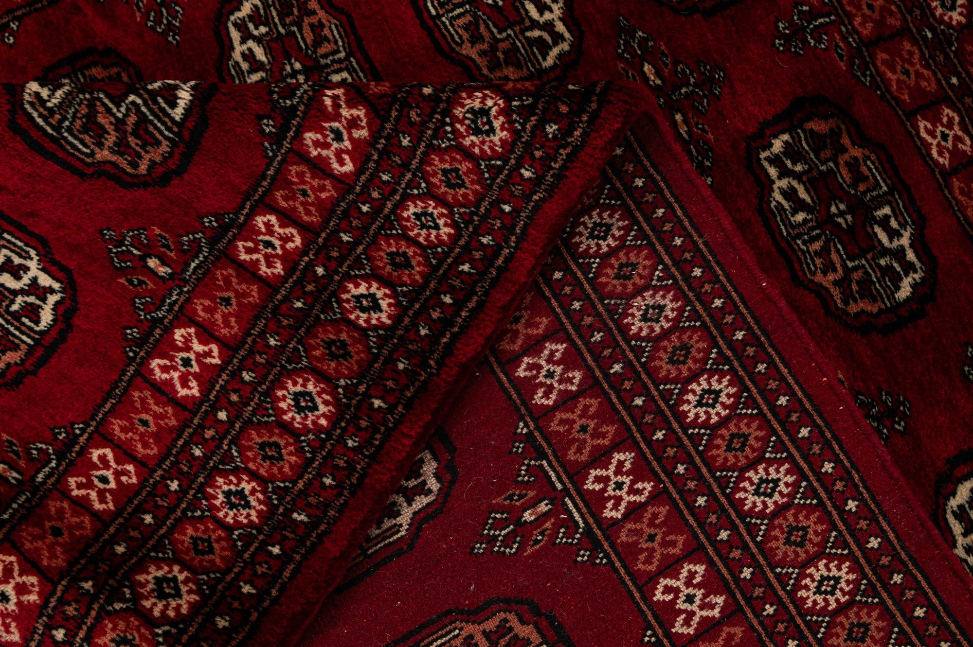 4' 3 x 6' 8 Hand Knotted Torkaman Persian Wool Rug