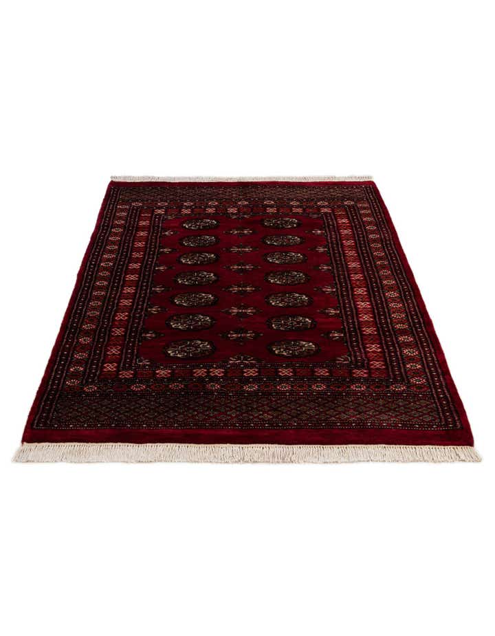 4' 3 x 6' 2 Hand Knotted Torkaman Persian Wool Rug