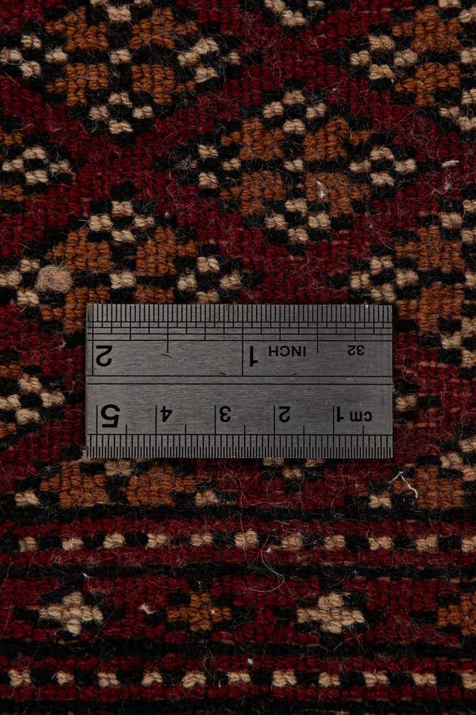 4' 3 x 6' 2 Hand Knotted Torkaman Persian Wool Rug