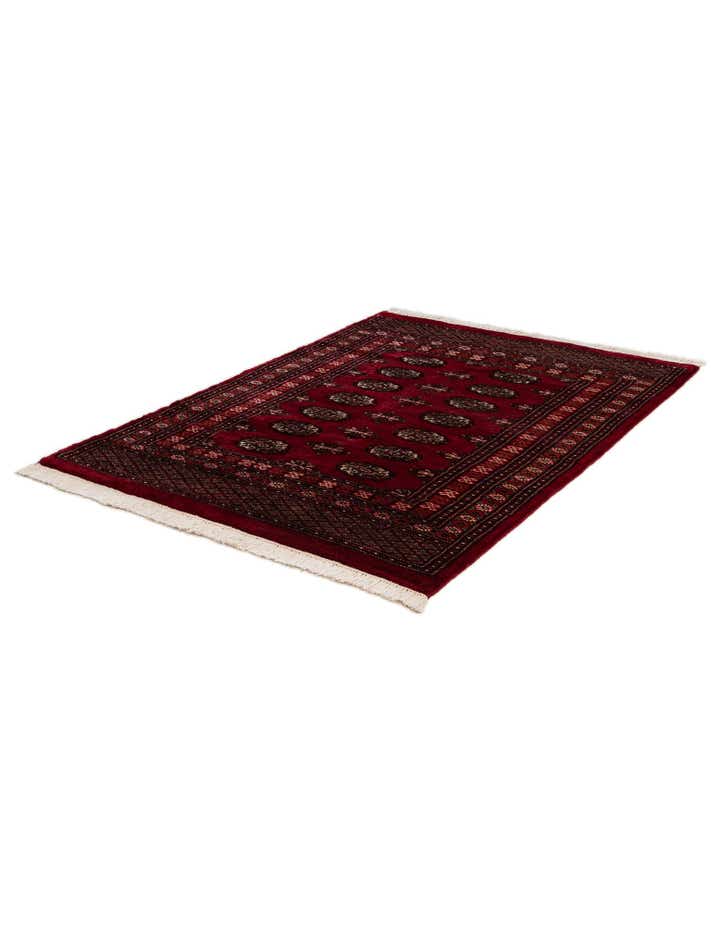 4' 3 x 6' 2 Hand Knotted Torkaman Persian Wool Rug