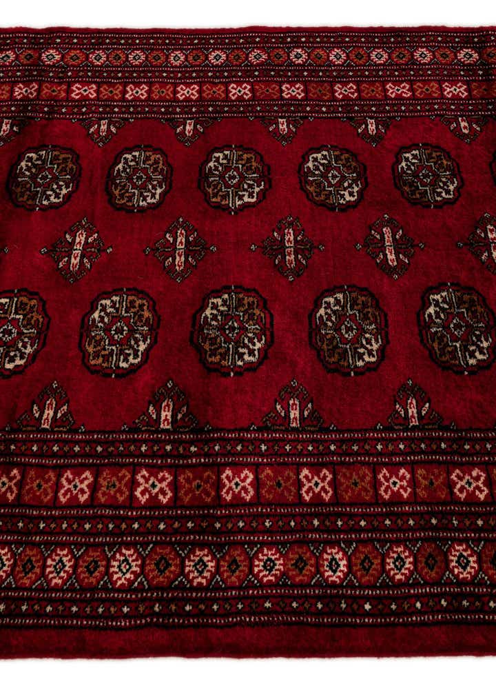 4' 3 x 6' 2 Hand Knotted Torkaman Persian Wool Rug