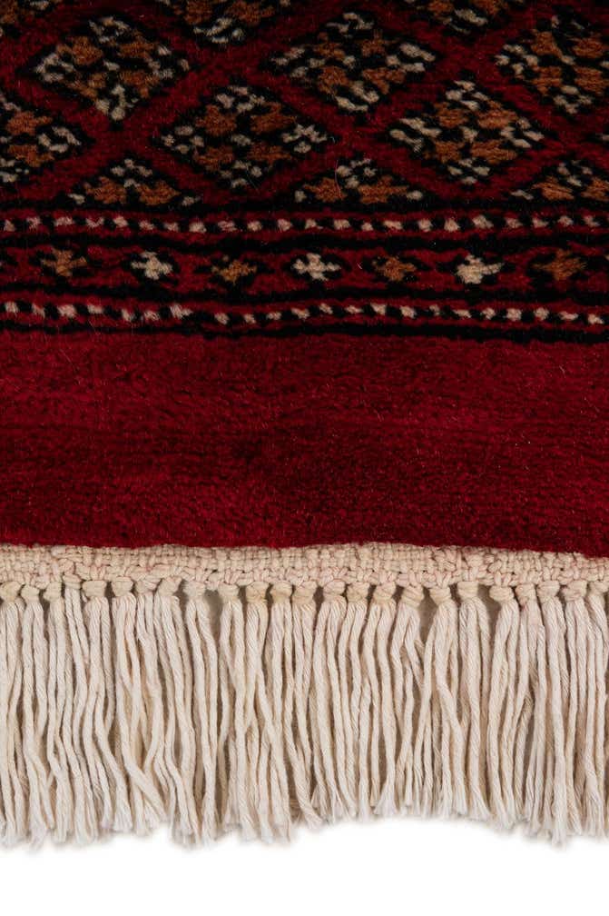 4' 3 x 6' 2 Hand Knotted Torkaman Persian Wool Rug