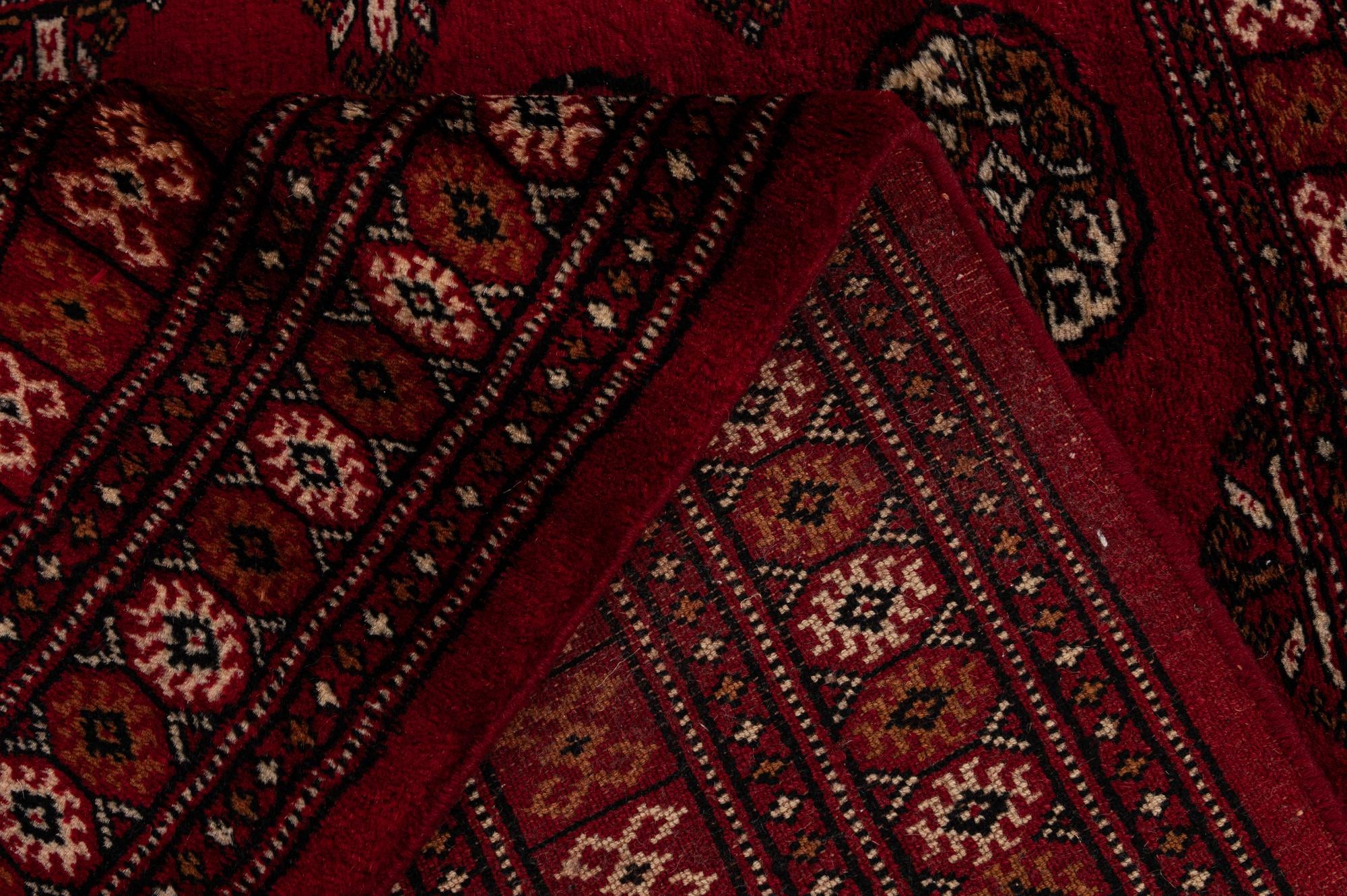 4' 3 x 6' 2 Hand Knotted Torkaman Persian Wool Rug