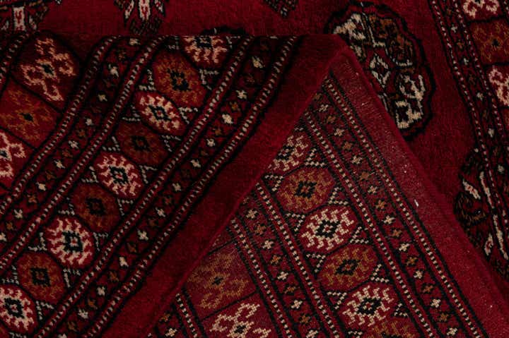 4' 3 x 6' 2 Hand Knotted Torkaman Persian Wool Rug