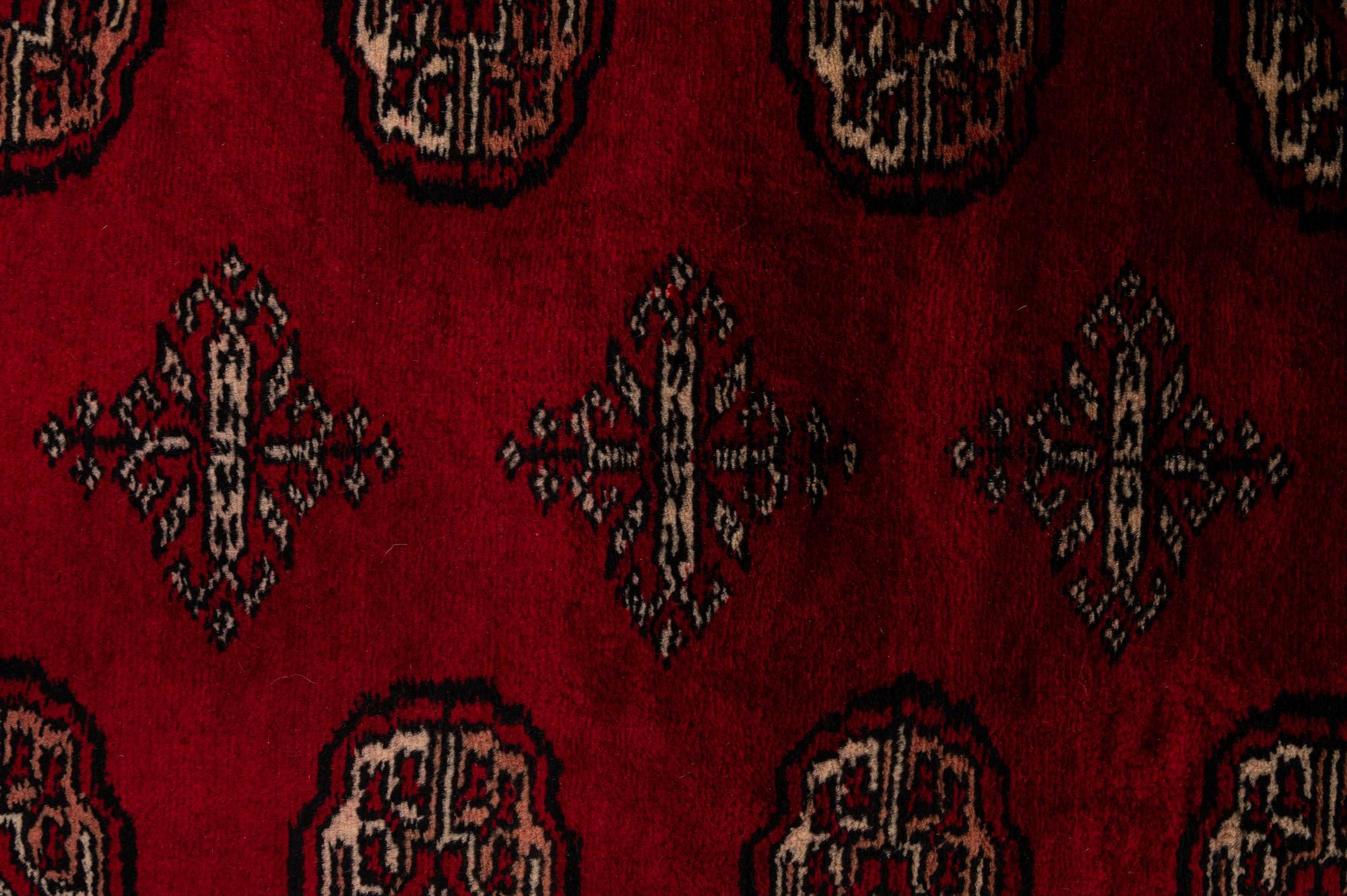 4' 1 x 6' Hand Knotted Torkaman Persian Wool Rug