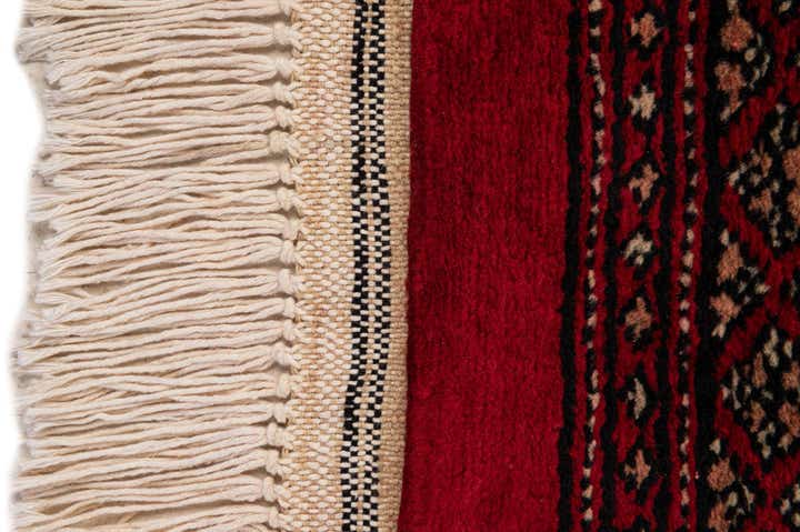 4' 1 x 6' Hand Knotted Torkaman Persian Wool Rug