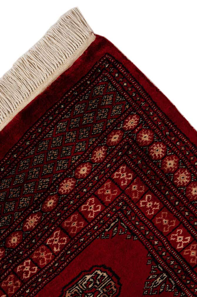 4' 1 x 6' Hand Knotted Torkaman Persian Wool Rug