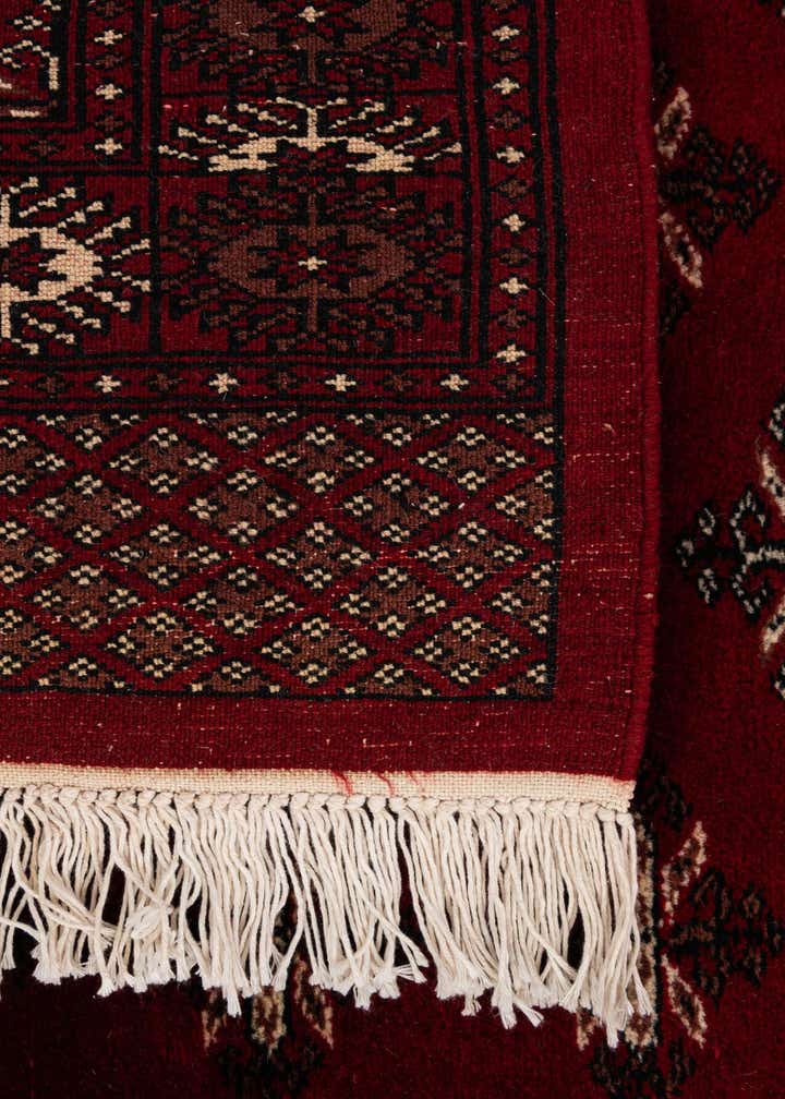 4' 3 x 6' Hand Knotted Torkaman Persian Wool Rug