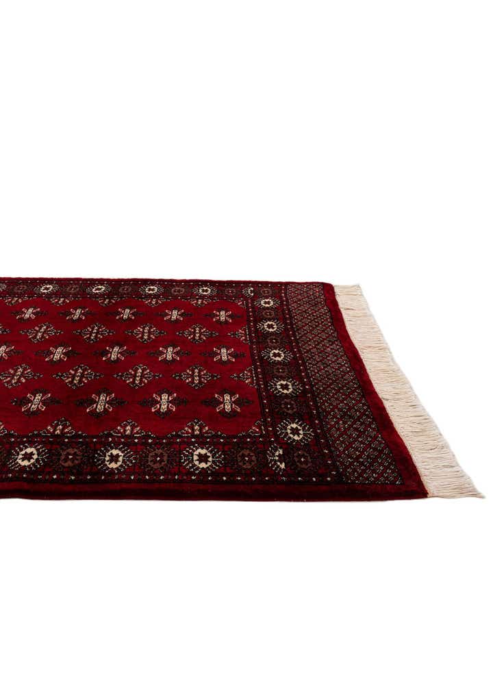 4' 3 x 6' Hand Knotted Torkaman Persian Wool Rug