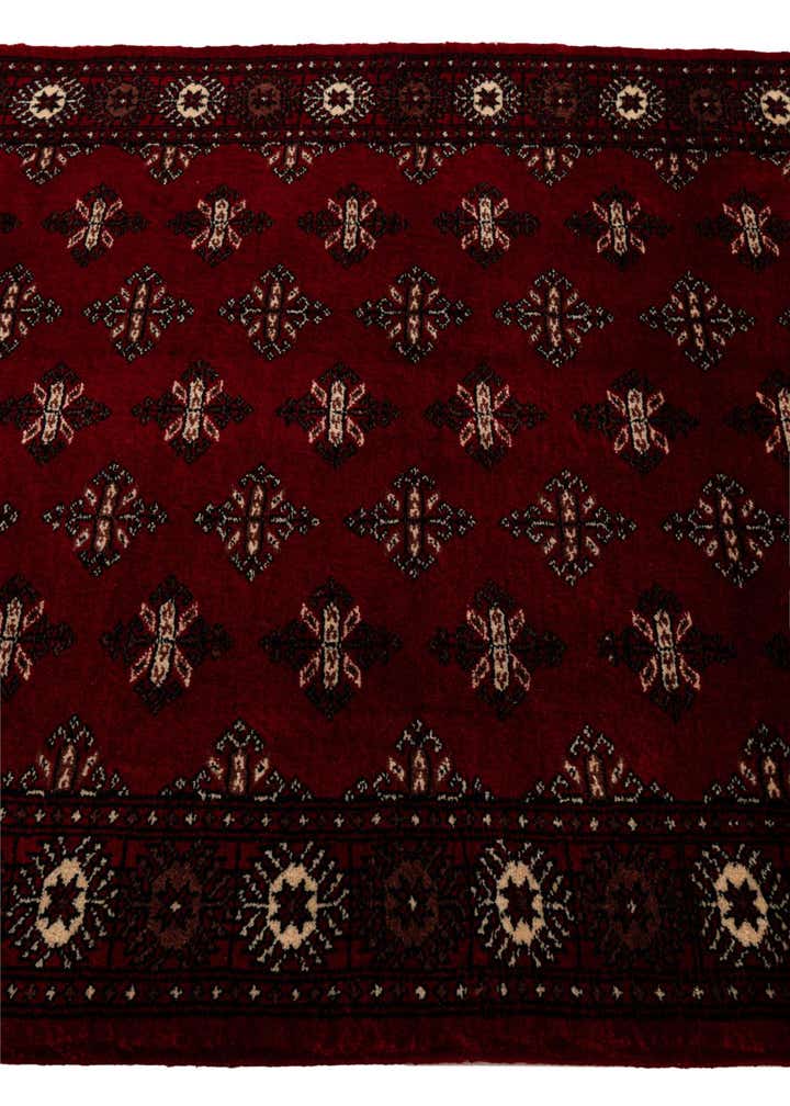 4' 3 x 6' Hand Knotted Torkaman Persian Wool Rug