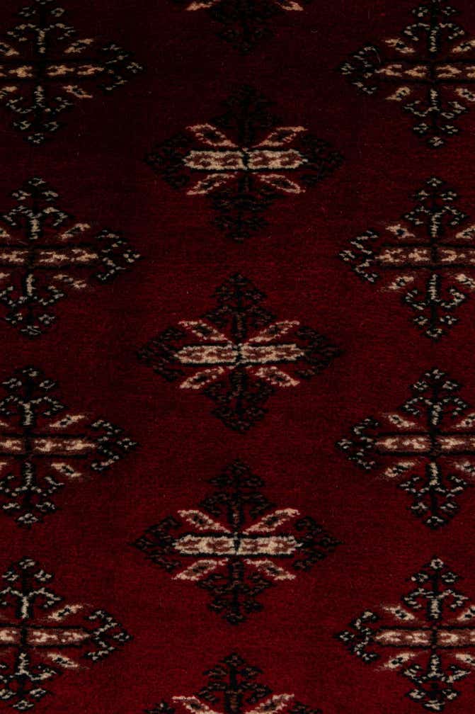 4' 3 x 6' Hand Knotted Torkaman Persian Wool Rug