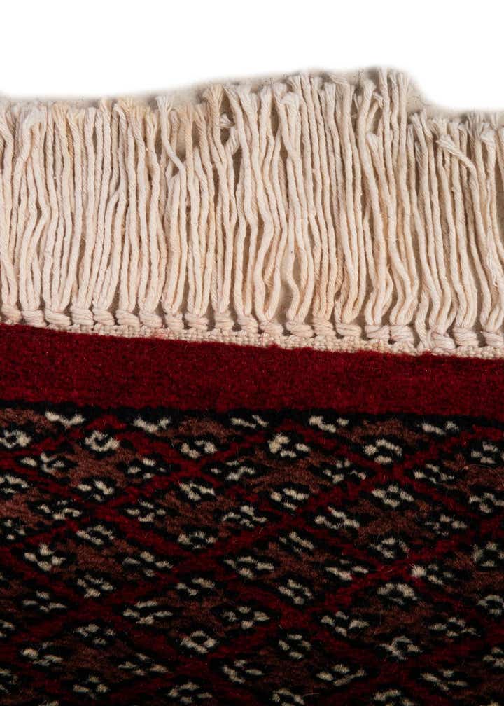 4' 3 x 6' Hand Knotted Torkaman Persian Wool Rug