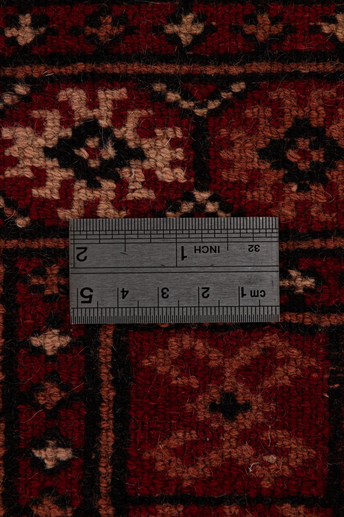 4' 2 x 6' Hand Knotted Torkaman Persian Wool Rug