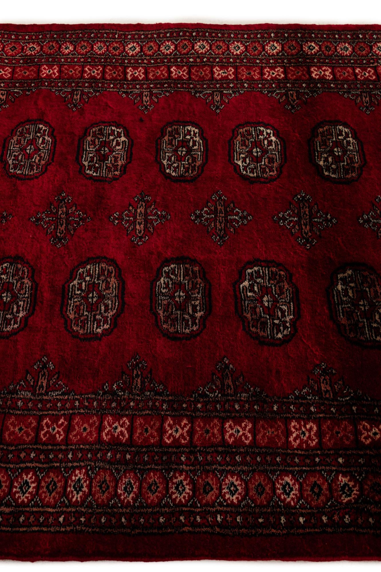4' 2 x 6' Hand Knotted Torkaman Persian Wool Rug