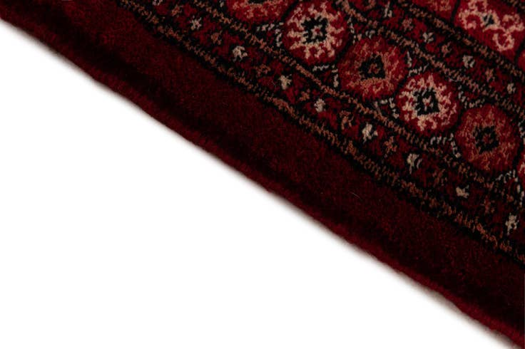 Detail image of 4' 2 x 6' Hand Knotted Torkaman Persian Wool Rug