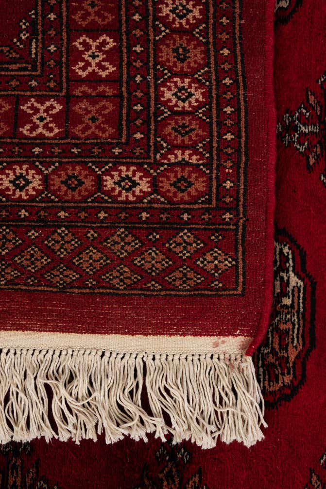 4' 2 x 6' Hand Knotted Torkaman Persian Wool Rug