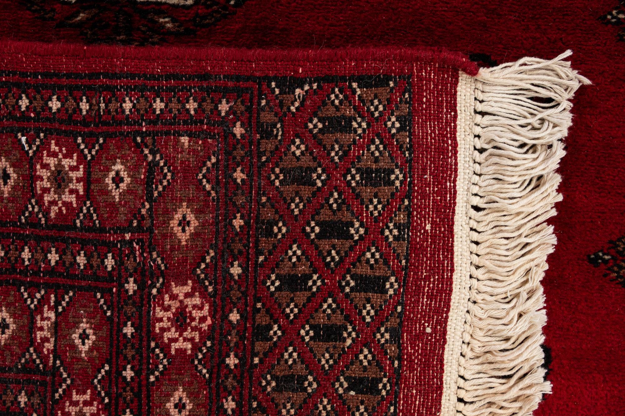 4' 4 x 6' 2 Hand Knotted Torkaman Persian Wool Rug